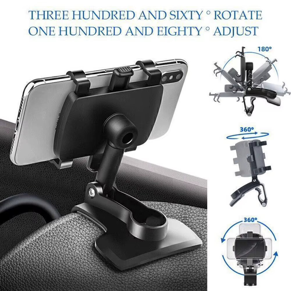 Universal Car Phone Holder Dashboard Car Clip Stand Mount GPS Display Bracket Car Mobile Phone Support for Iphone Samsung Xiaomi