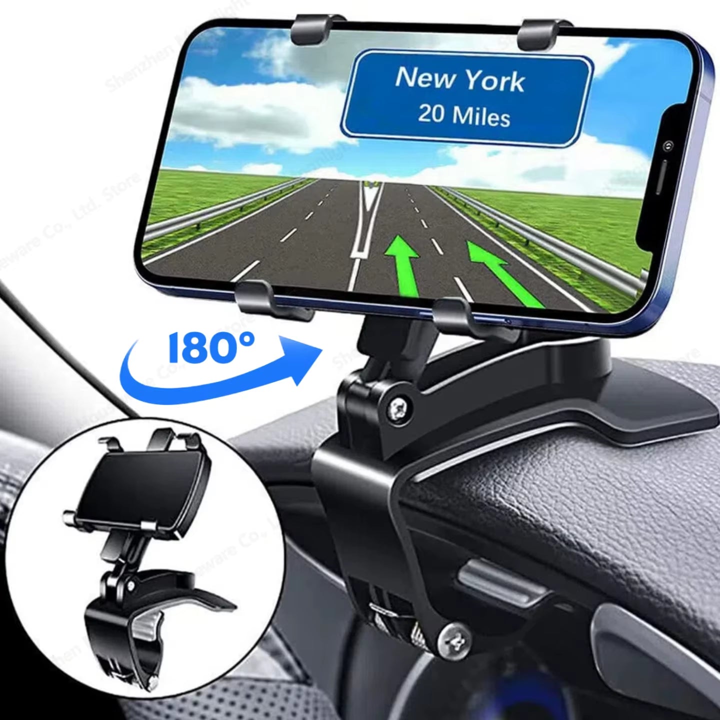 Universal Car Phone Holder Dashboard Car Clip Stand Mount GPS Display Bracket Car Mobile Phone Support for Iphone Samsung Xiaomi