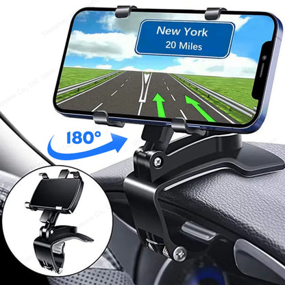 Universal Car Phone Holder Dashboard Car Clip Stand Mount GPS Display Bracket Car Mobile Phone Support for Iphone Samsung Xiaomi