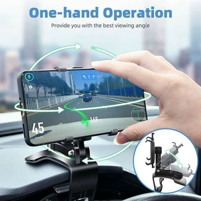Universal Car Phone Holder Dashboard Car Clip Stand Mount GPS Display Bracket Car Mobile Phone Support for Iphone Samsung Xiaomi