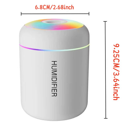 180ML Mini Air Humidifier USB Electric Aroma Diffuser Essential Oil Purifier Aromatherapy Mist Maker Lights for Car Home Bedroom